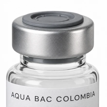 Detalle del cierre de un vial de 3 ml