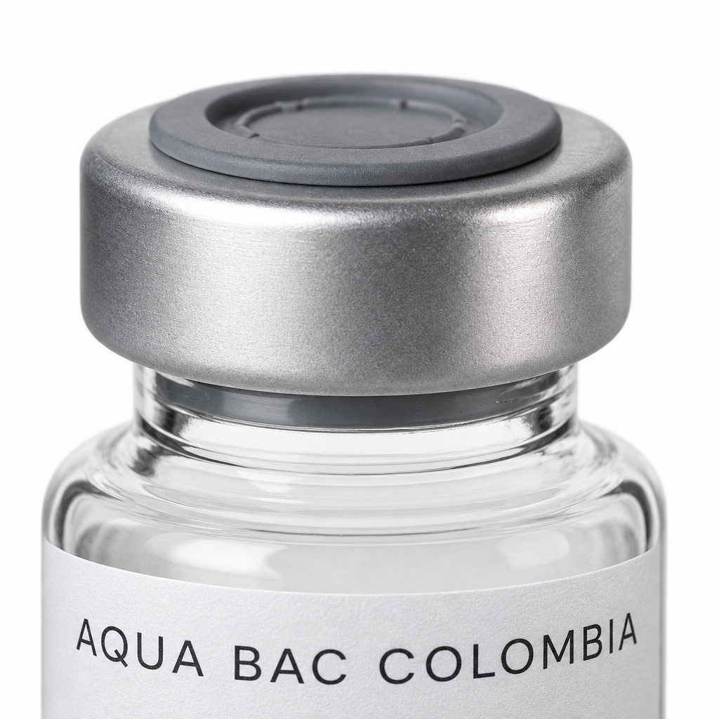 Sello de aluminio y tapón de un vial de 3 ml